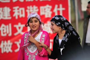 Women in Sunday Bazaar
